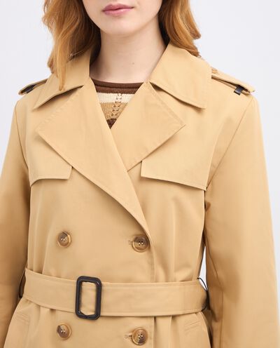 Trench lungo in misto cotone donna detail 2