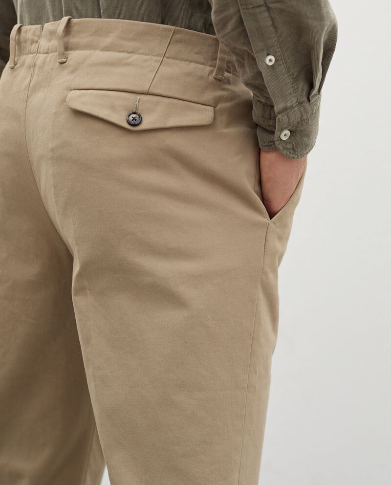 Pantaloni chino in cotone stretch uomo single tile 2 