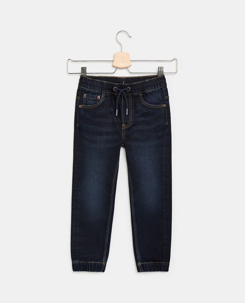 Jeans slim con coulisse in misto cotone bambino cover