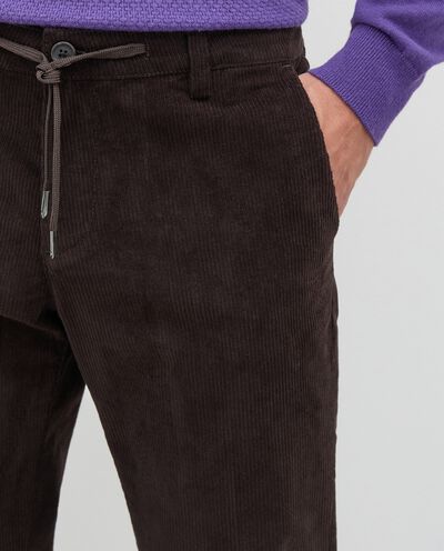 Pantaloni chino in velluto a coste uomo Rumford detail 2