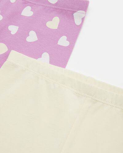 Bipack leggings lunghi in cotone elasticizzato neonata detail 1