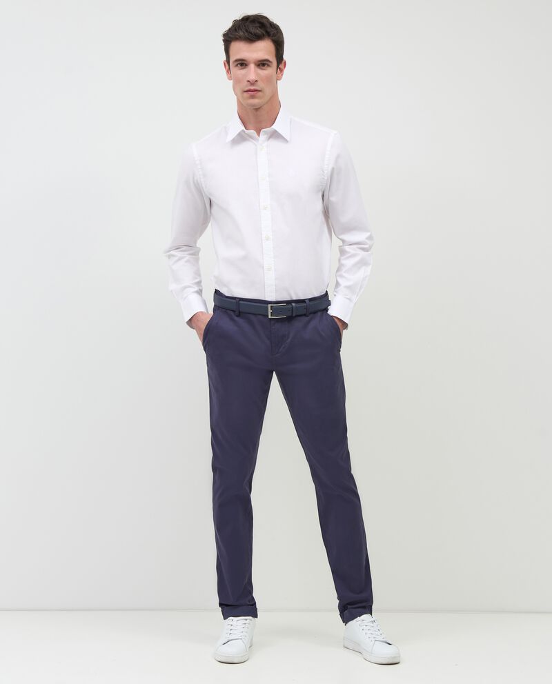 Pantaloni chino in cotone elasticizzato uomo single tile 0 