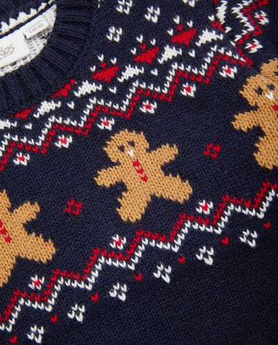 Maglione in tricot con motivi jacquard neonato detail 1