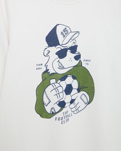T-shirt a manica lunga in jersey di cotone bambino detail 1