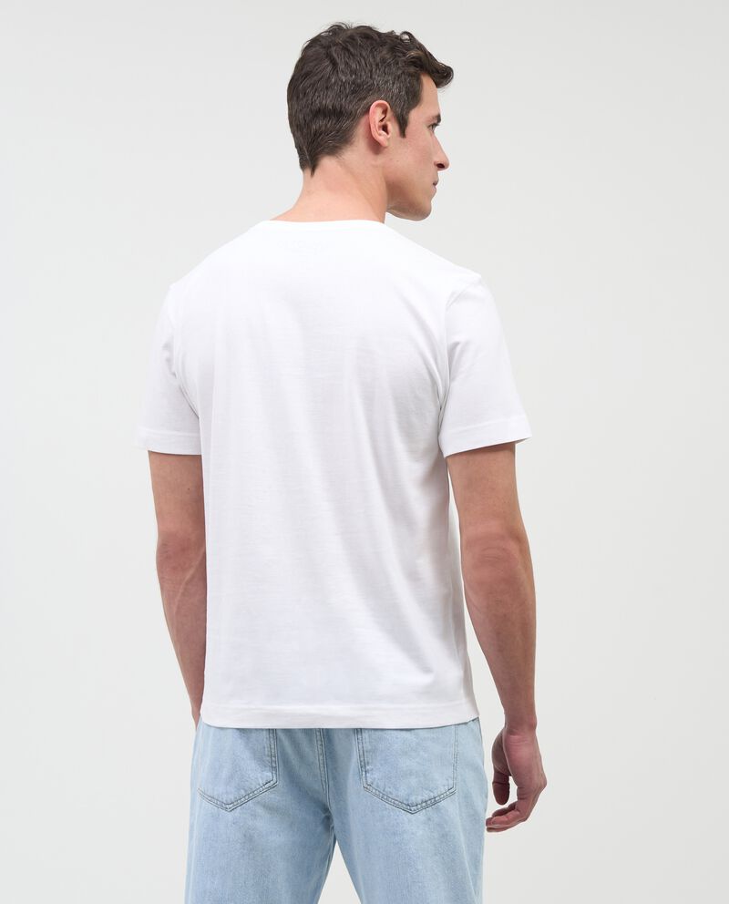 T-shirt in puro cotone con stampa frontale uomo single tile 1 
