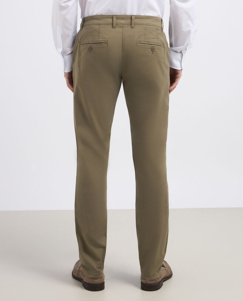Pantaloni chino in cotone stretch uomodouble bordered 1 cotone