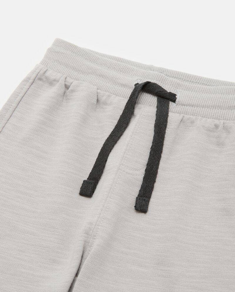 Pantaloni in felpa di puro cotone neonatodouble bordered 1 