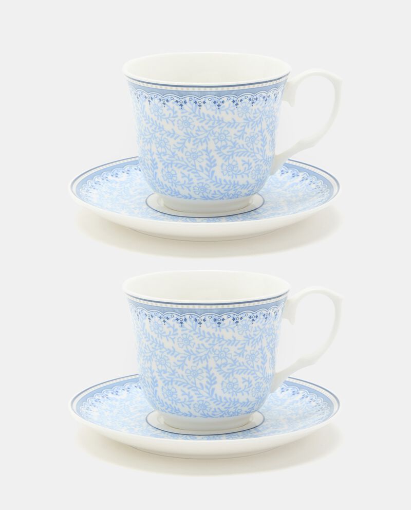 Set 2 tazze da tè in porcellana single tile 0 