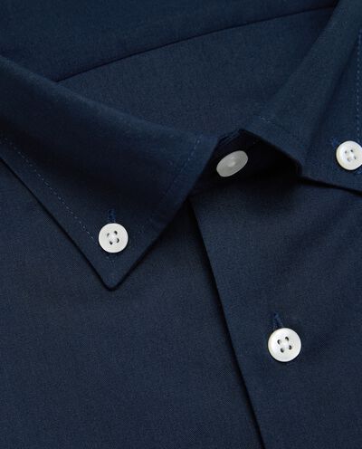 Camicia regular fit con taschino in misto cotone uomo detail 1