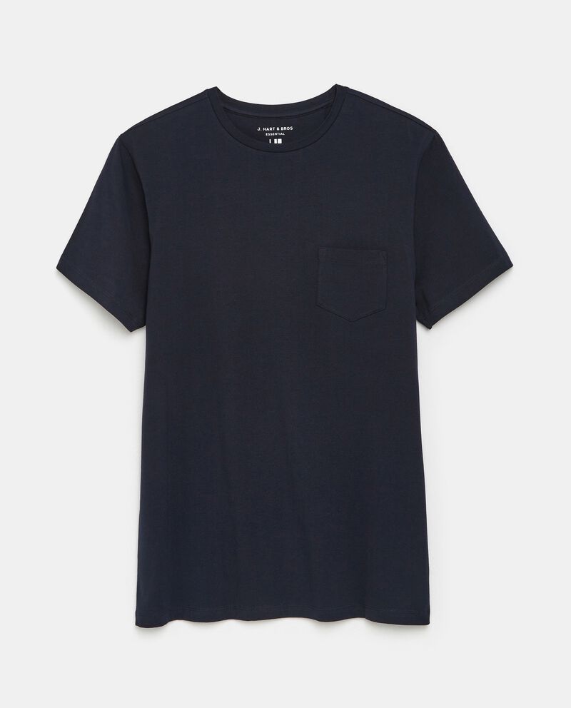 T-shirt in cotone stretch con taschino uomodouble bordered 0 