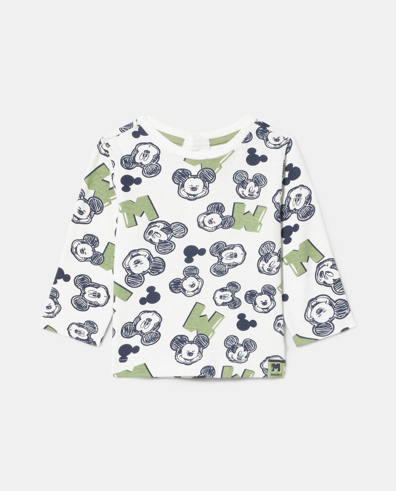 T-shirt Mickey Mouse a maniche lunghe neonatodouble bordered 0 