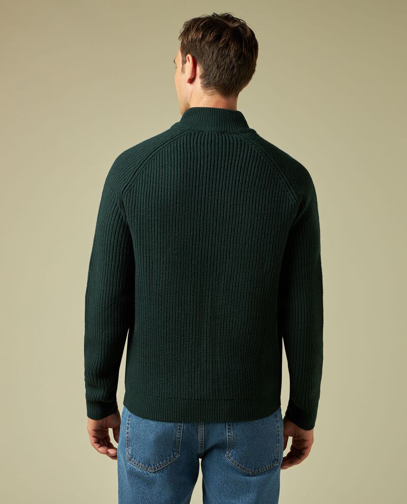 Cardigan tricot full zip uomodouble bordered 1 