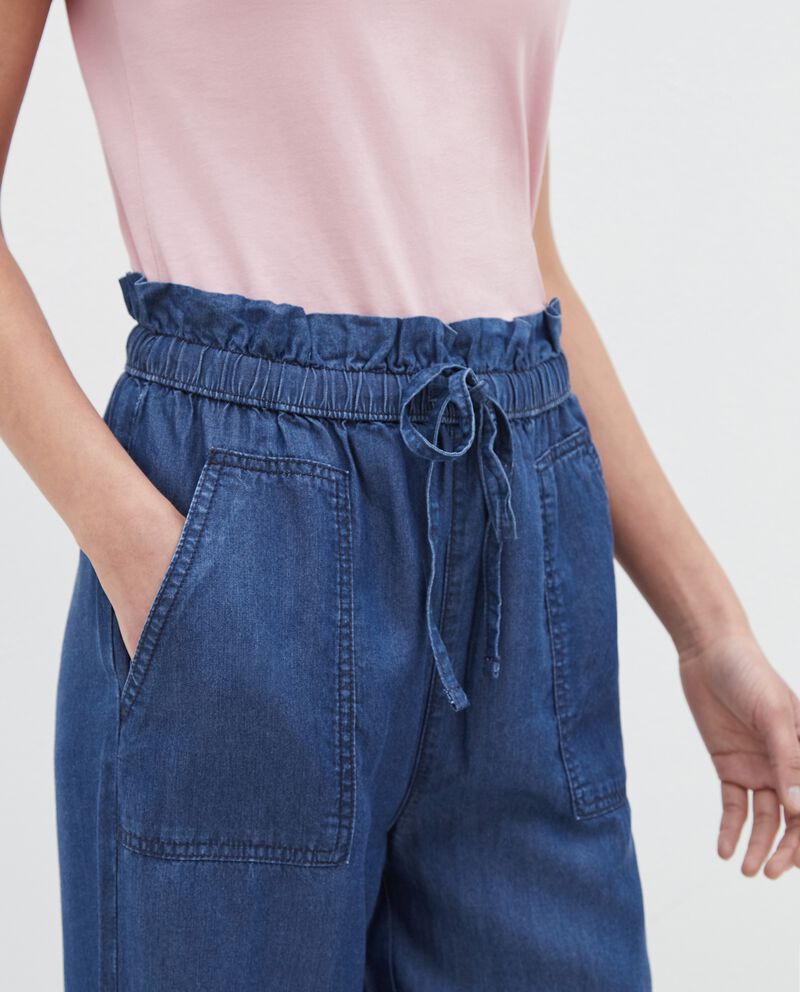 Jeans cropped in lyocell donna single tile 2 