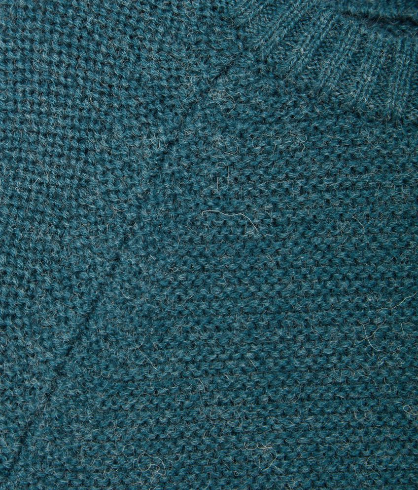Girocollo in tricot misto lana bambino double 2 lana