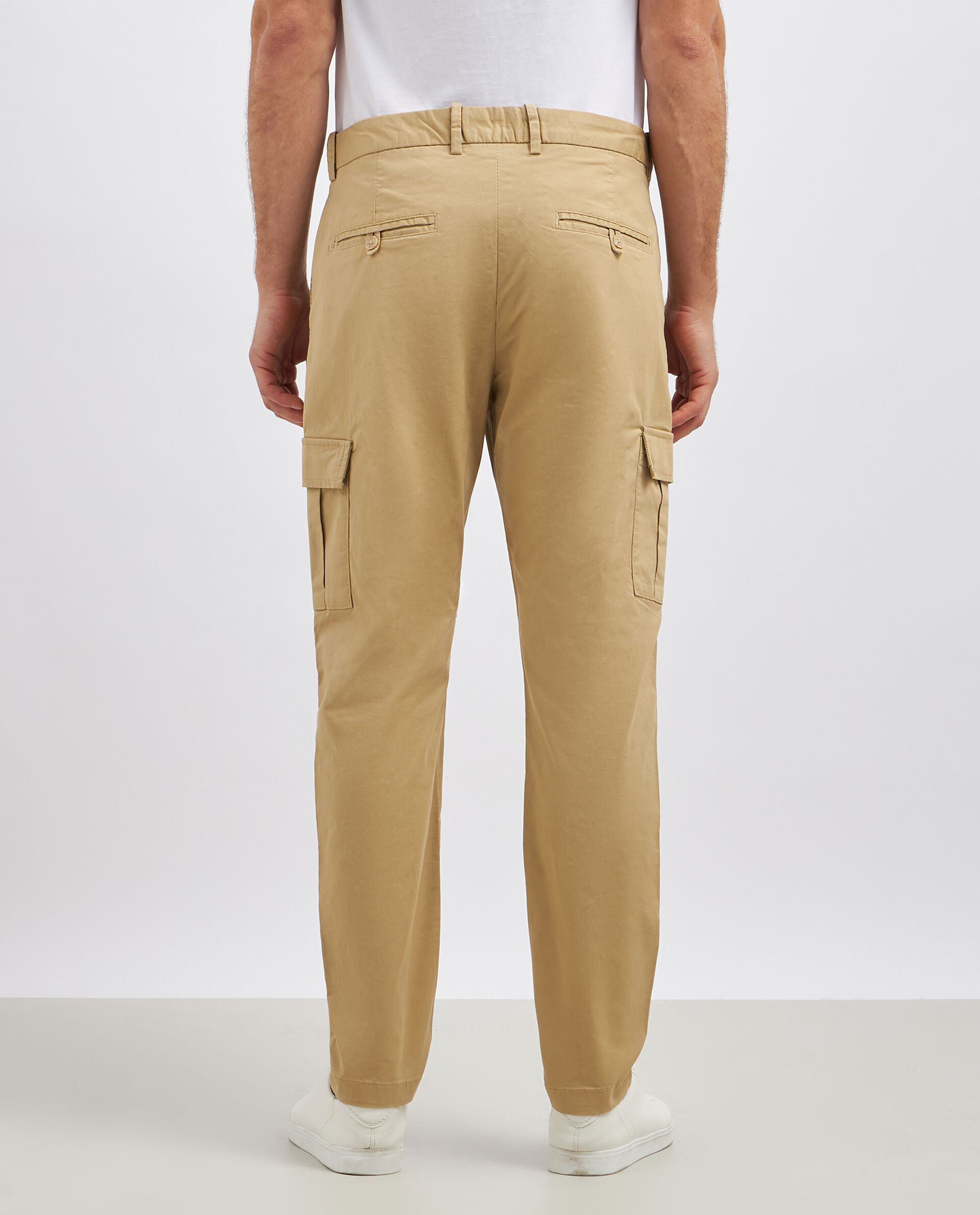 Pantaloni cargo in cotone stretch uomo