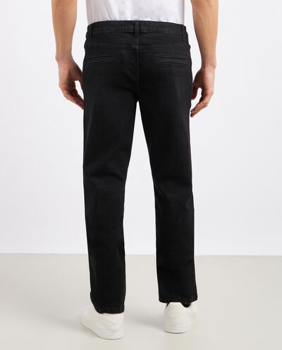 Pantaloni in denim di cotone stretch uomo detail 1