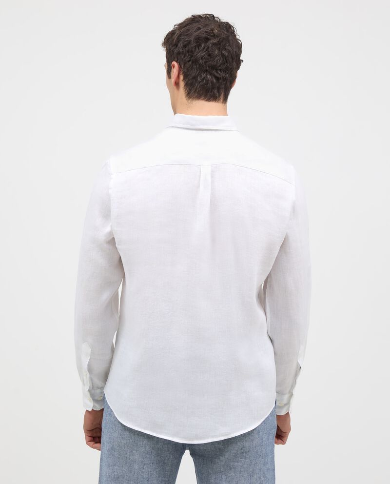 Camicia in lino con taschini uomo single tile 1 