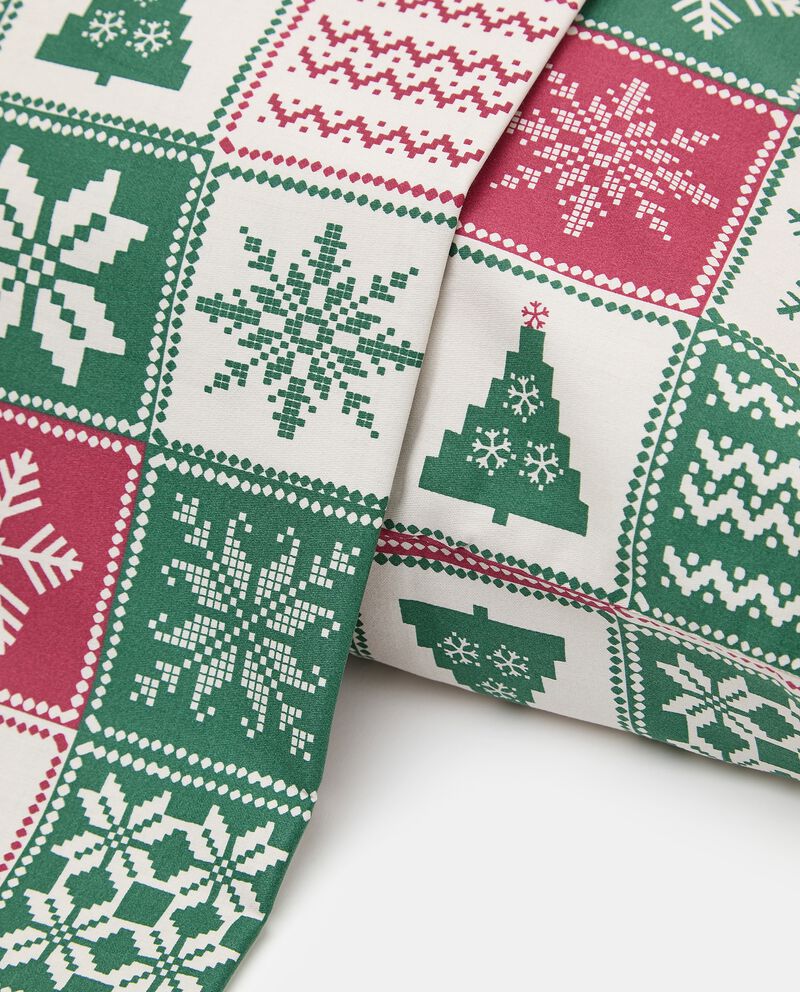 Parure lenzuolo con stampa natalizia in puro cotone single tile 3 