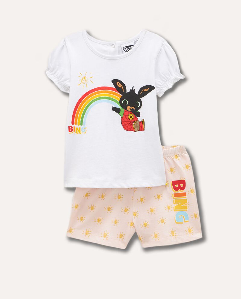 Set pigiama corto in puro cotone neonatadouble bordered 0 