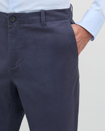 Pantalone chino in cotone satin stretch uomo Rumford detail 2