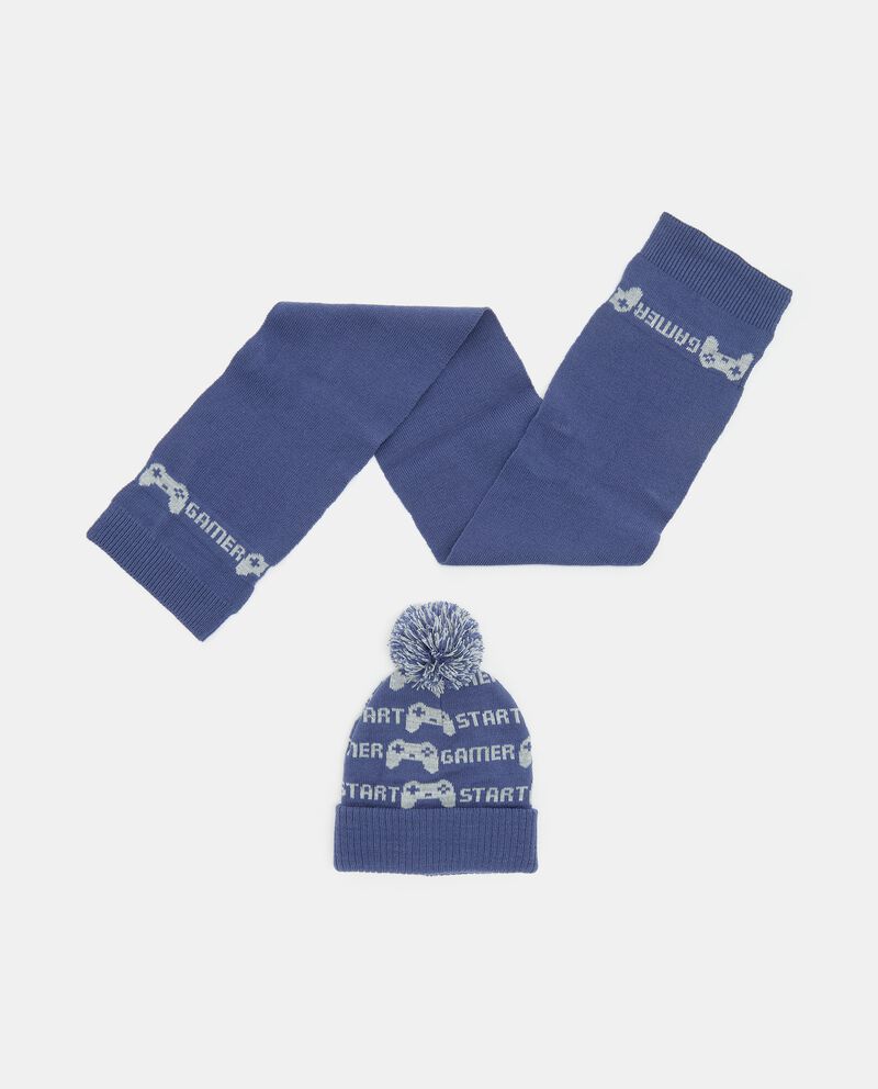 Set berretto e sciarpa in tricot single tile 0 