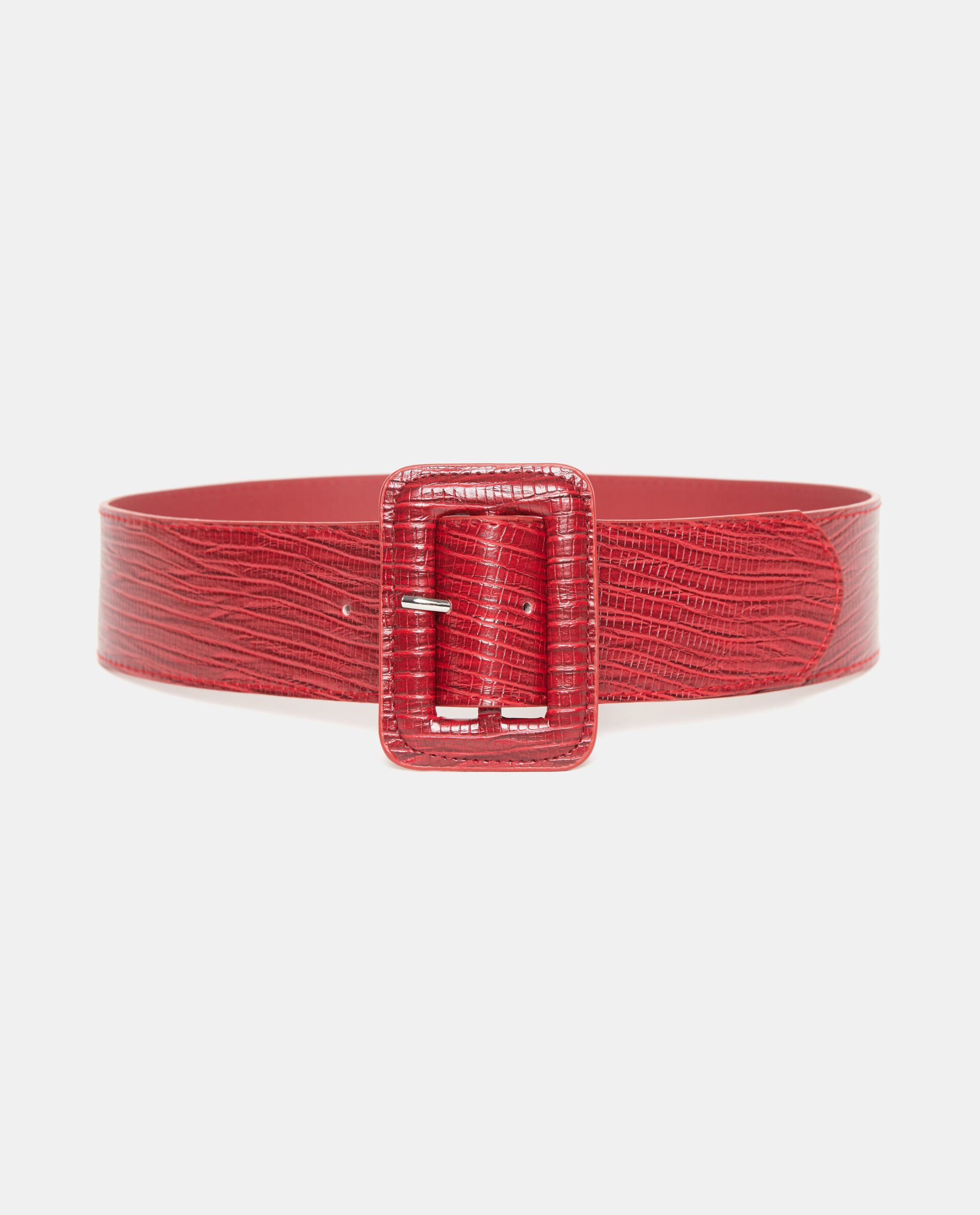 Cintura rossa tinta unita donna