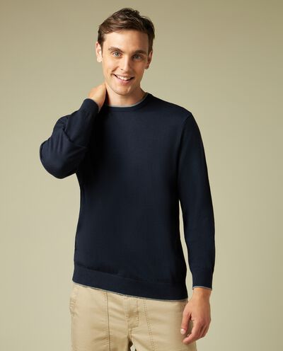 Girocollo tricot in misto cotone uomo detail 2