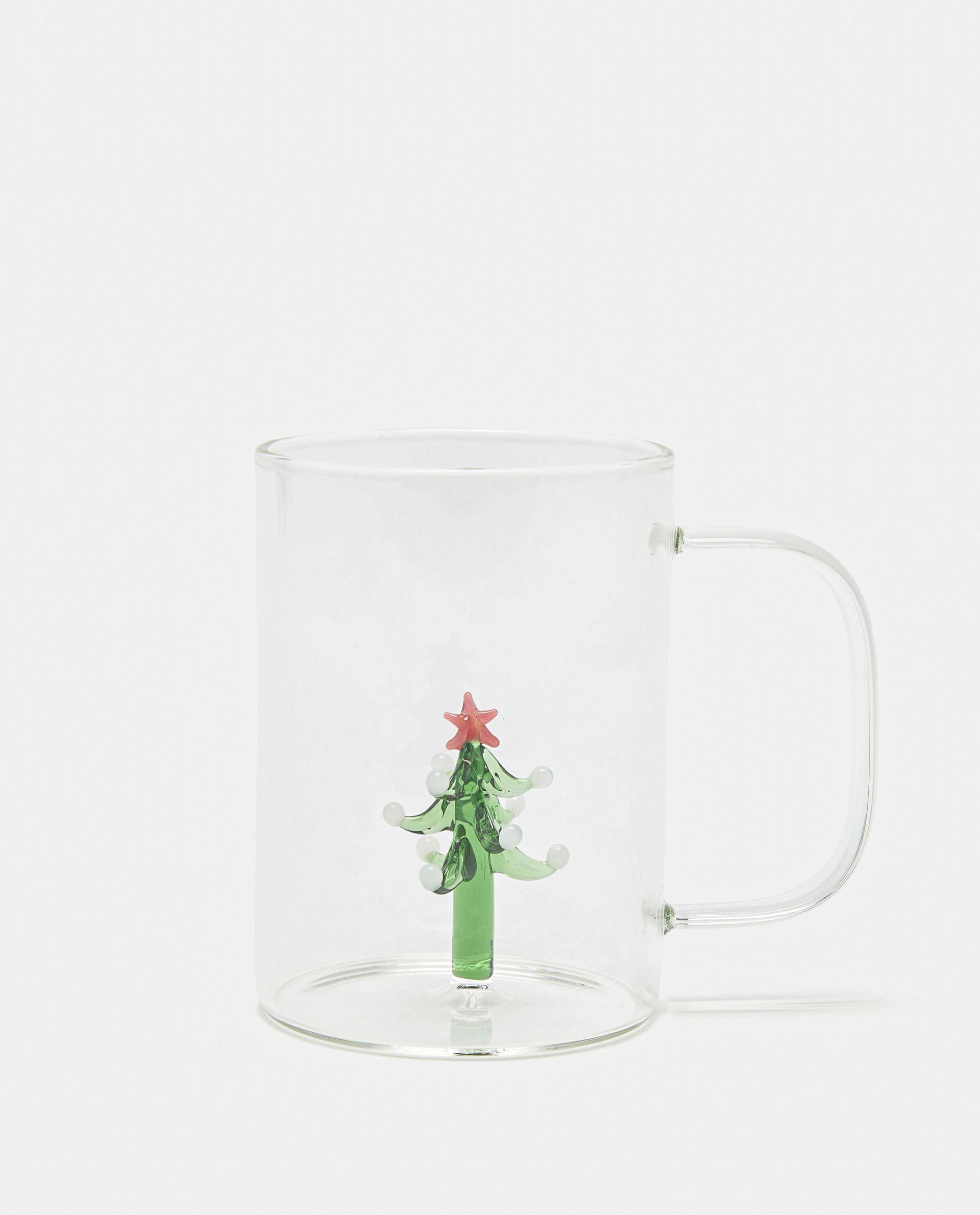 Tazza in vetro con albero Christmas