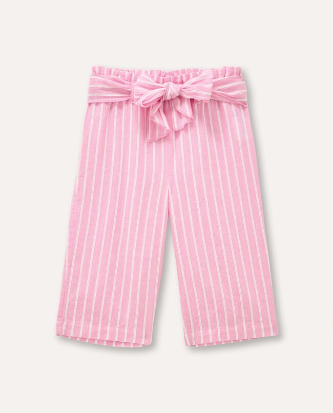 Pantaloni rigati in puro cotone neonata carousel 0