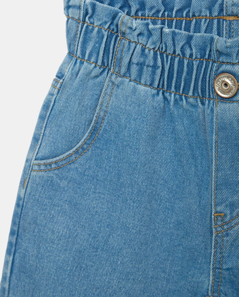 Jeans con vita paperbag in puro cotone bambinadouble bordered 1 