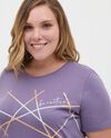T-shirt curvy fitness in puro cotone donna