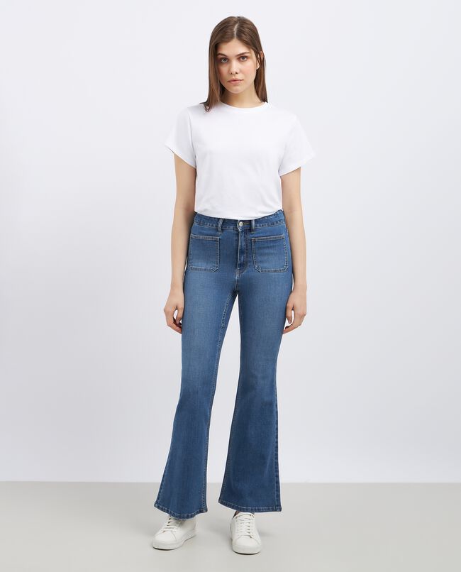 Jeans flare fit donna carousel 0