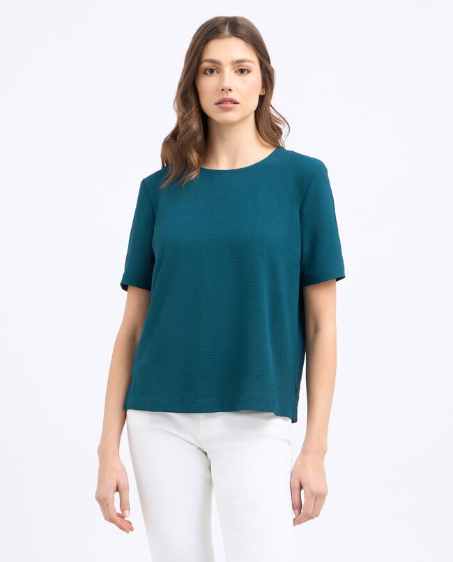 Blusa in crepe donna carousel 0