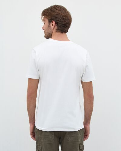 T-shirt in puro cotone con stampa uomo detail 2