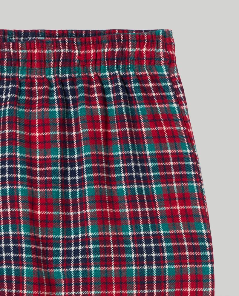 Pantaloni pigiama in flanella di puro cotone single tile 1 