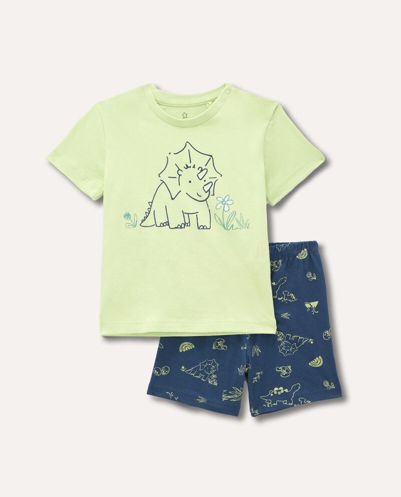 Set pigiama corto in puro cotone neonatodouble bordered 0 