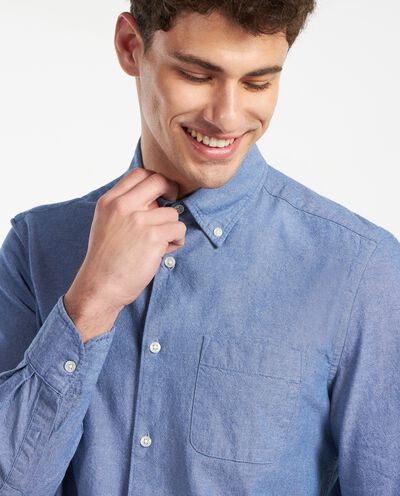 Camicia in puro cotone chambray uomo detail 2