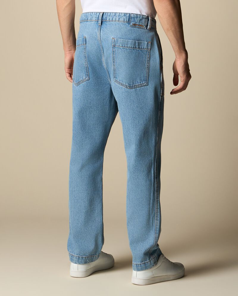Jeans regular fit uomo single tile 2 cotone