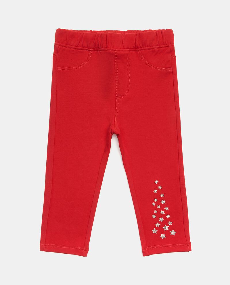 Pantaloni con stelline in glitter neonata single tile 0 