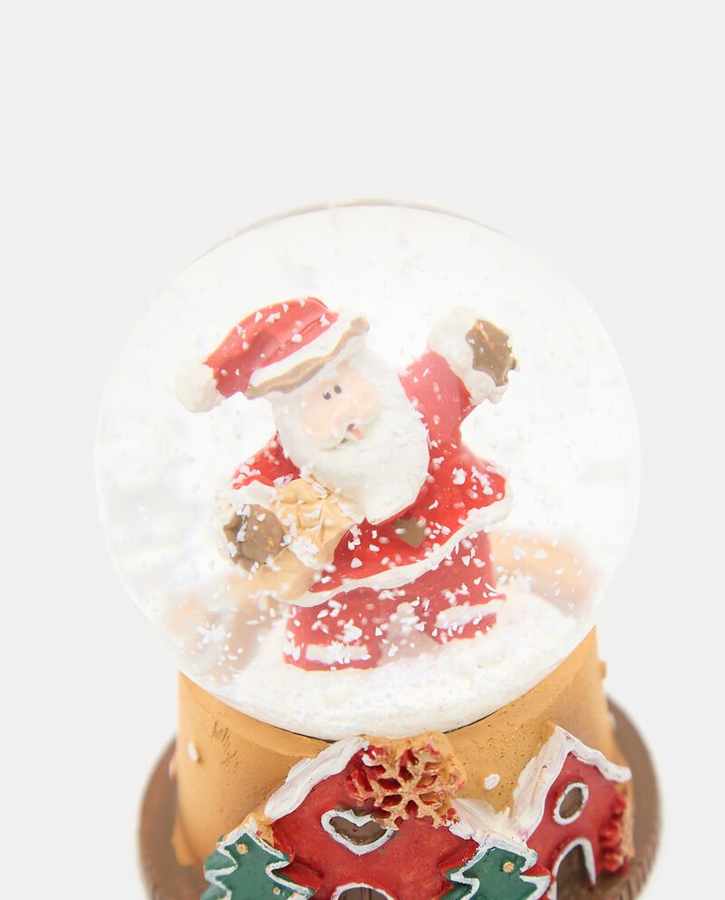 Palla di vetro con Babbo Natale e casette single tile 1 