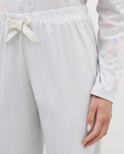Pantaloni pigiama in puro cotone donna detail 2