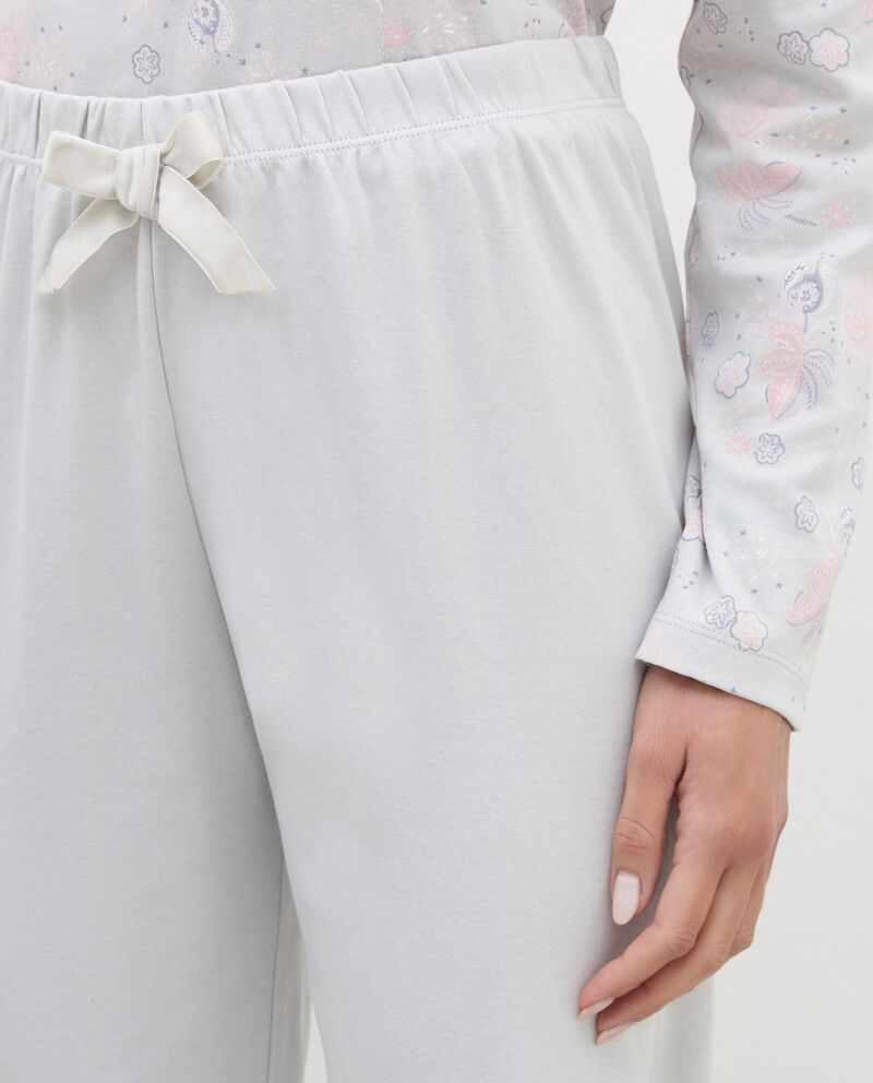 Pantaloni pigiama in puro cotone donna single tile 2 cotone