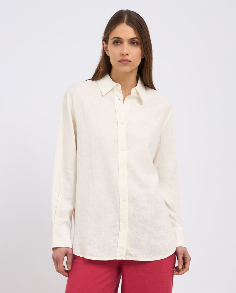 Camicia in misto lino donnadouble bordered 0 cotone