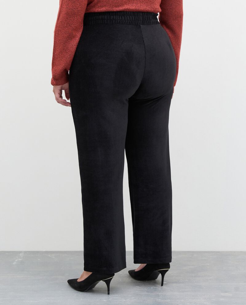 Pantaloni curvy elasticizzati in costina donna single tile 1 
