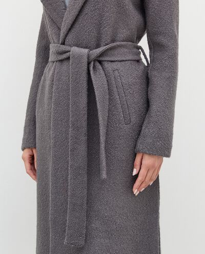 Cappotto aperto in misto lana donna detail 2
