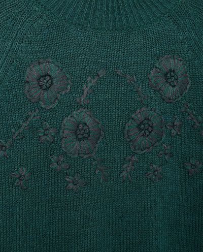 Maglione tricot misto lana con ricami donna detail 1