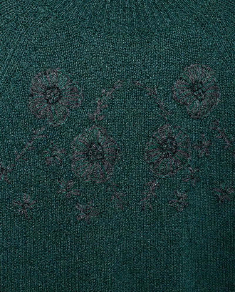 Maglione tricot misto lana con ricami donna single tile 1 null