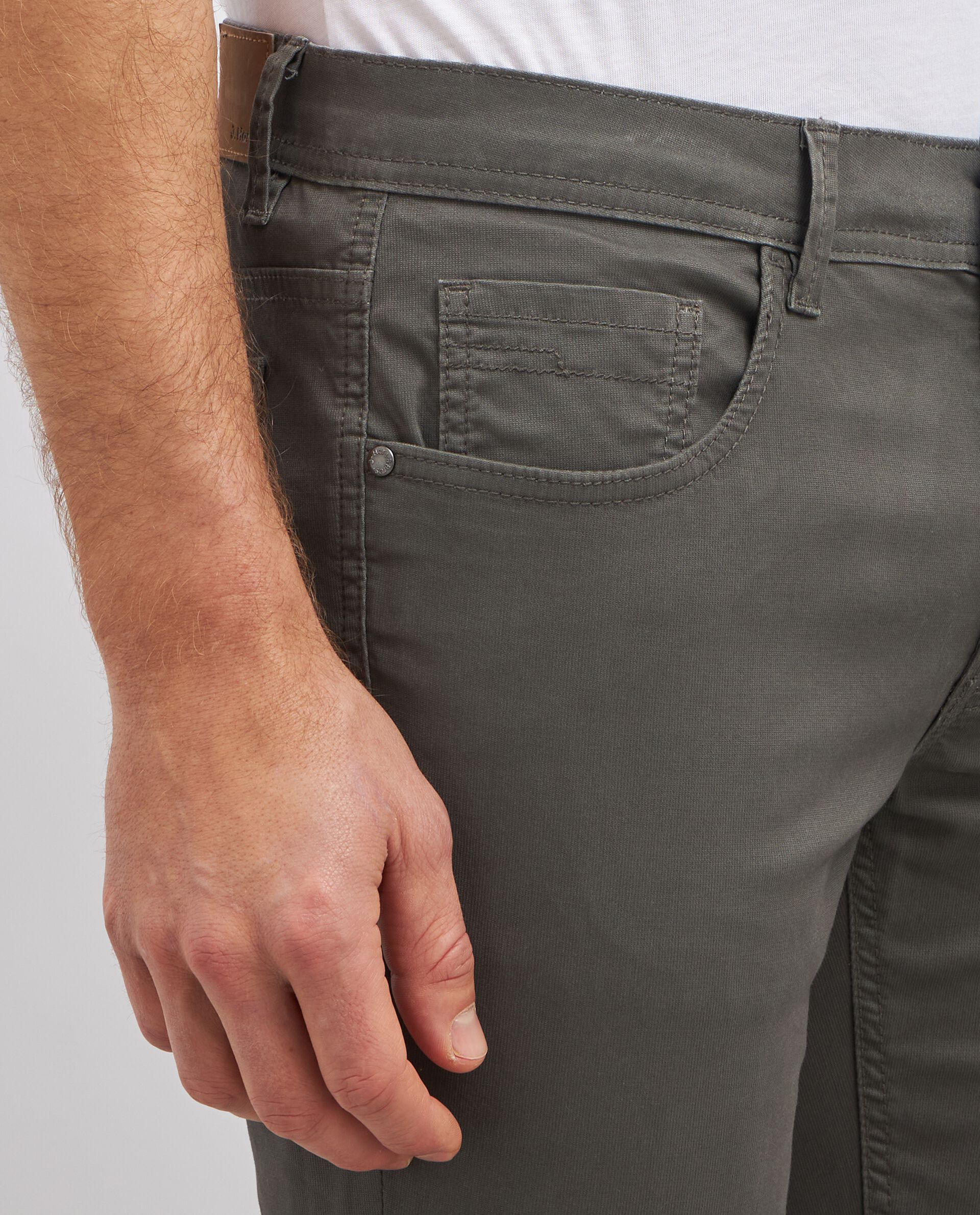 Pantaloni in puro cotone modello 5 tasche uomo