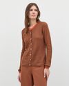 Cardigan tricot a coste donna