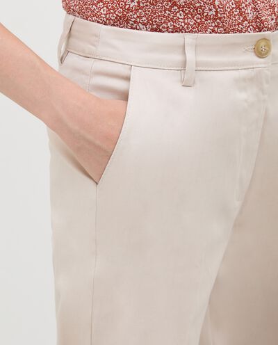 Pantaloni chino in cotone elasticizzato donna detail 2